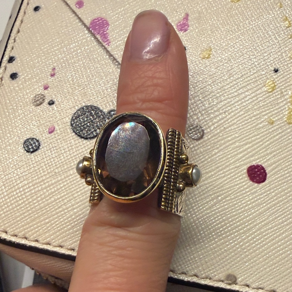 Elegant natural smoky quartz Ring - Picture 4 of 13